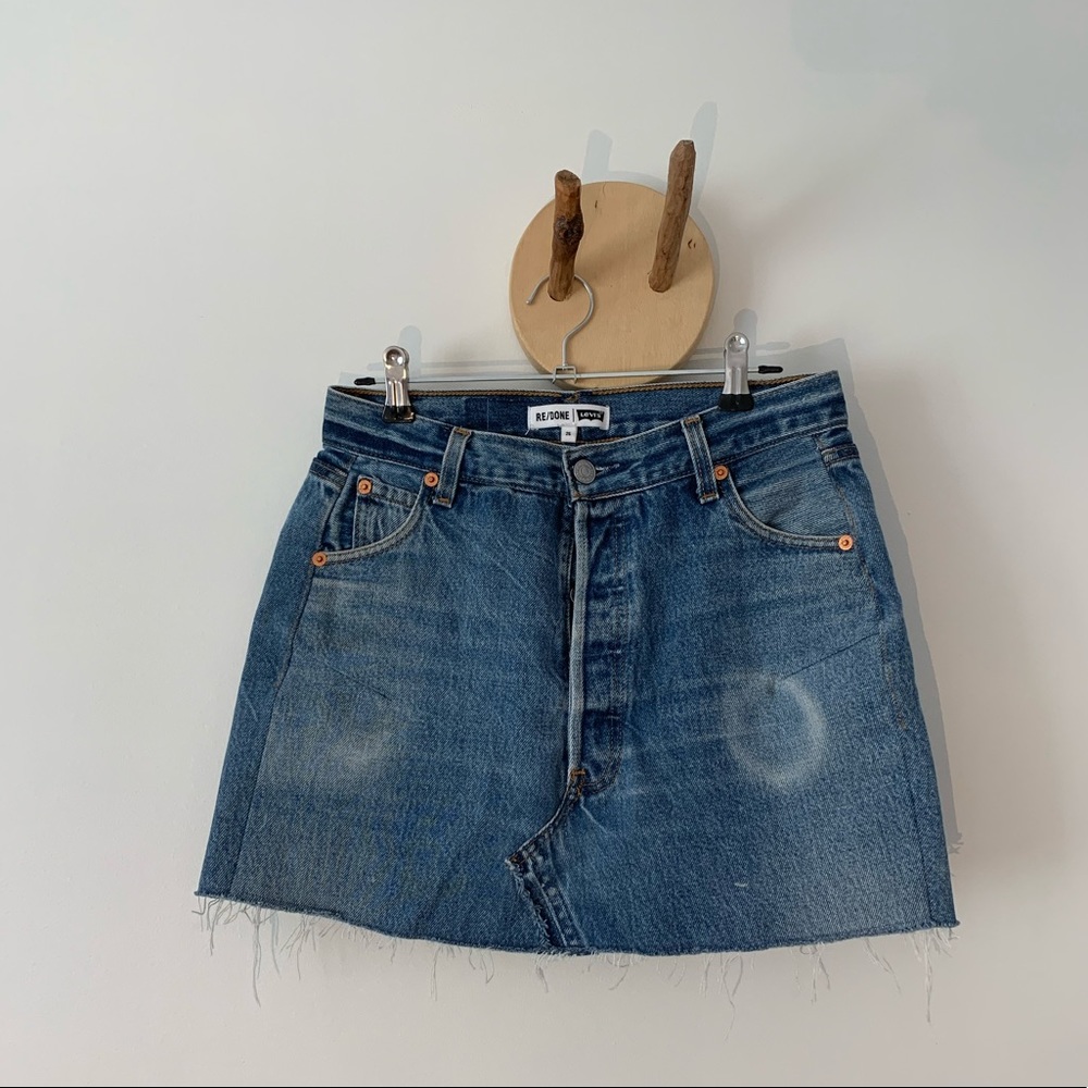 Re/Done jeans skirt